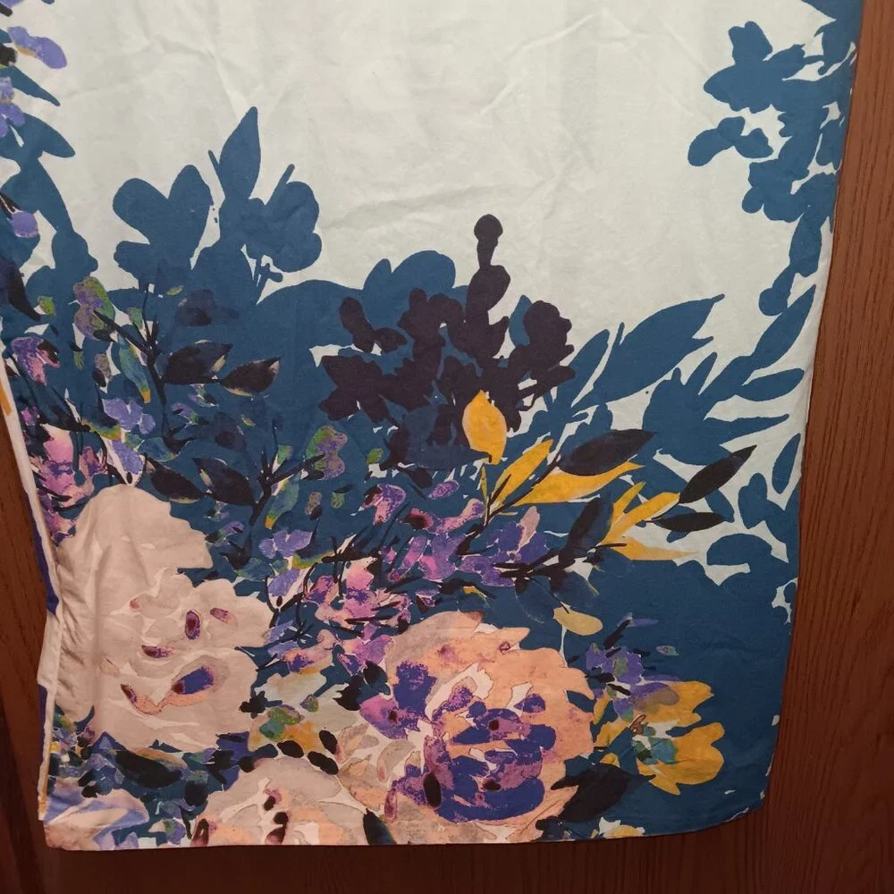 By Anthropologie 'Jeweled Garden' overlap closure king size pillowcase